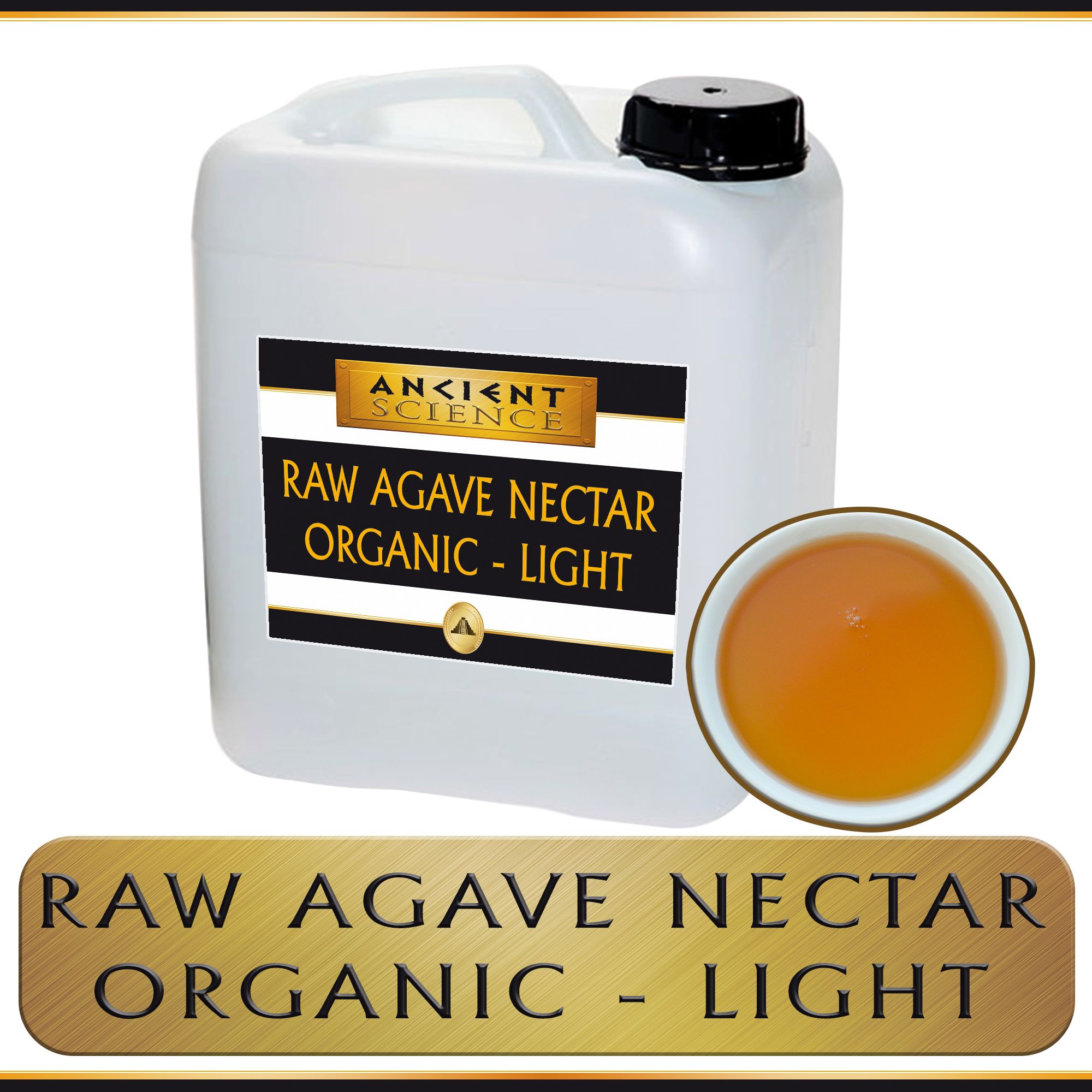 Agave Nectar Syrup LIGHT 5 GAL Ancient Science Healthy Foods